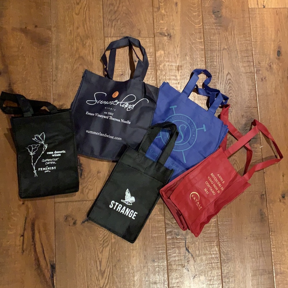 🍷 4x California Wine Bags + Eataly LA
